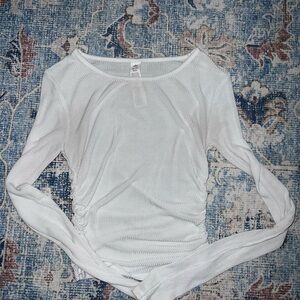 ALO Yoga White Long Sleeve Top